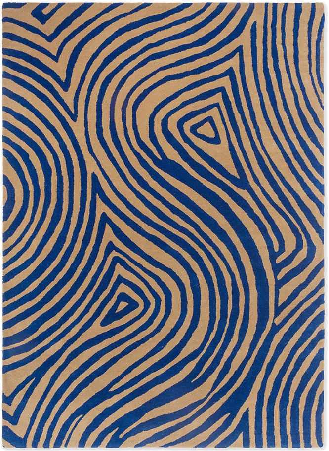 Tappeto Decor Groove Blu Elettrico
