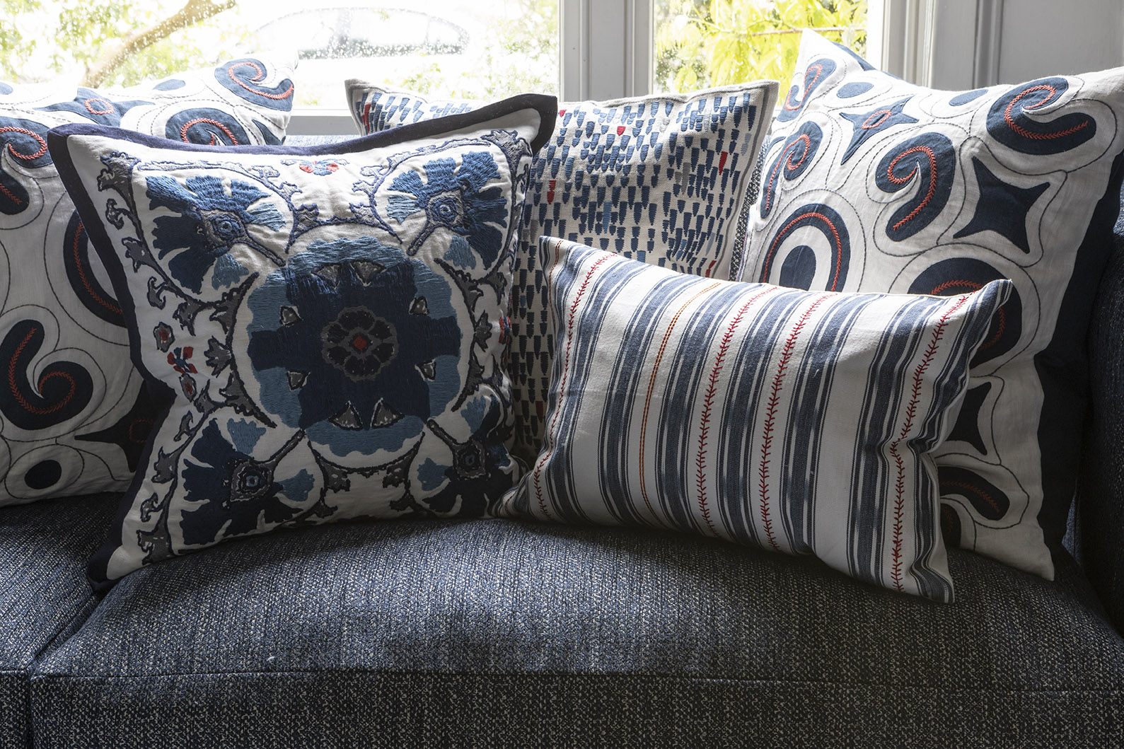 Cuscino Alexi Indigo 50 × 50