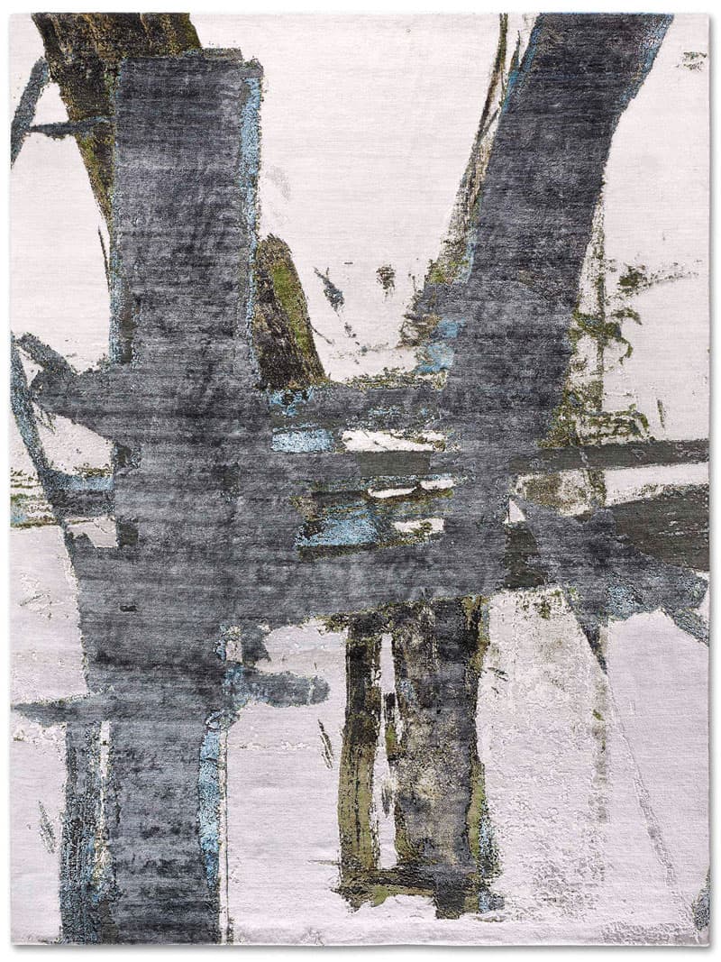 Tappeto Tessuto Verde/Ruggine | Misura: 365 x 457 cm