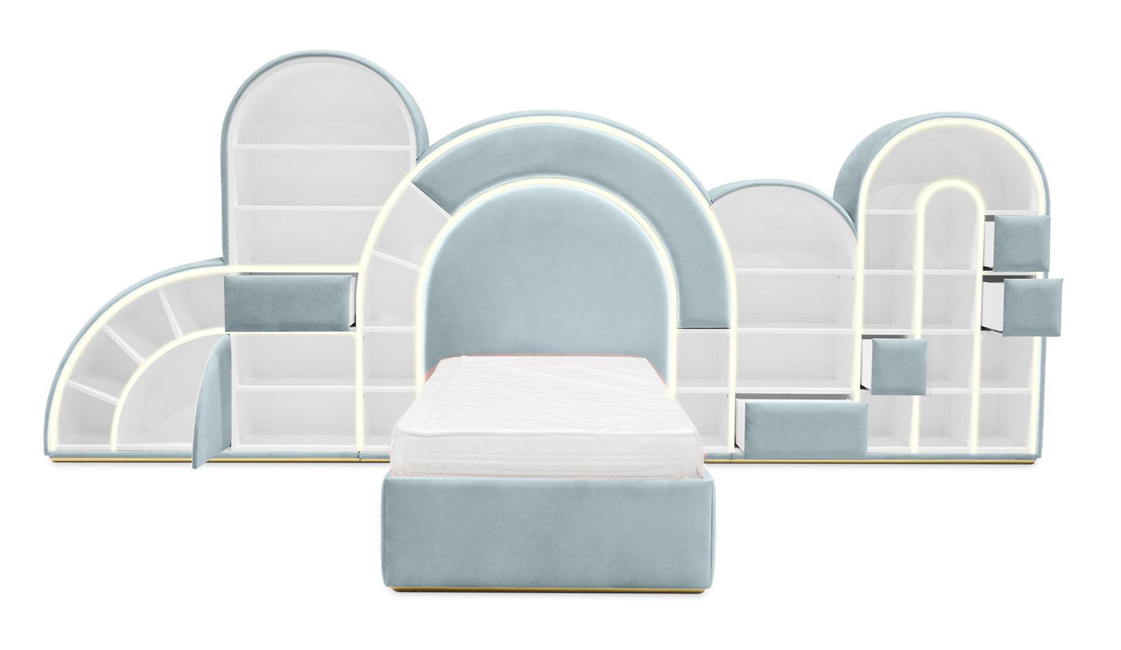 Letto Per Bambini Bubblegum Marshmallow Blue
