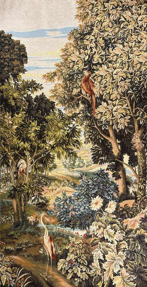 Arazzo Vegetazione con Uccelli