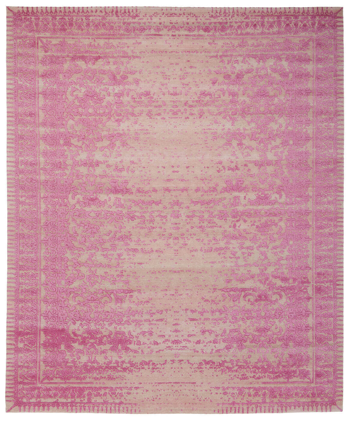 Tappeto Ferrara Stomped Reverse Rosa