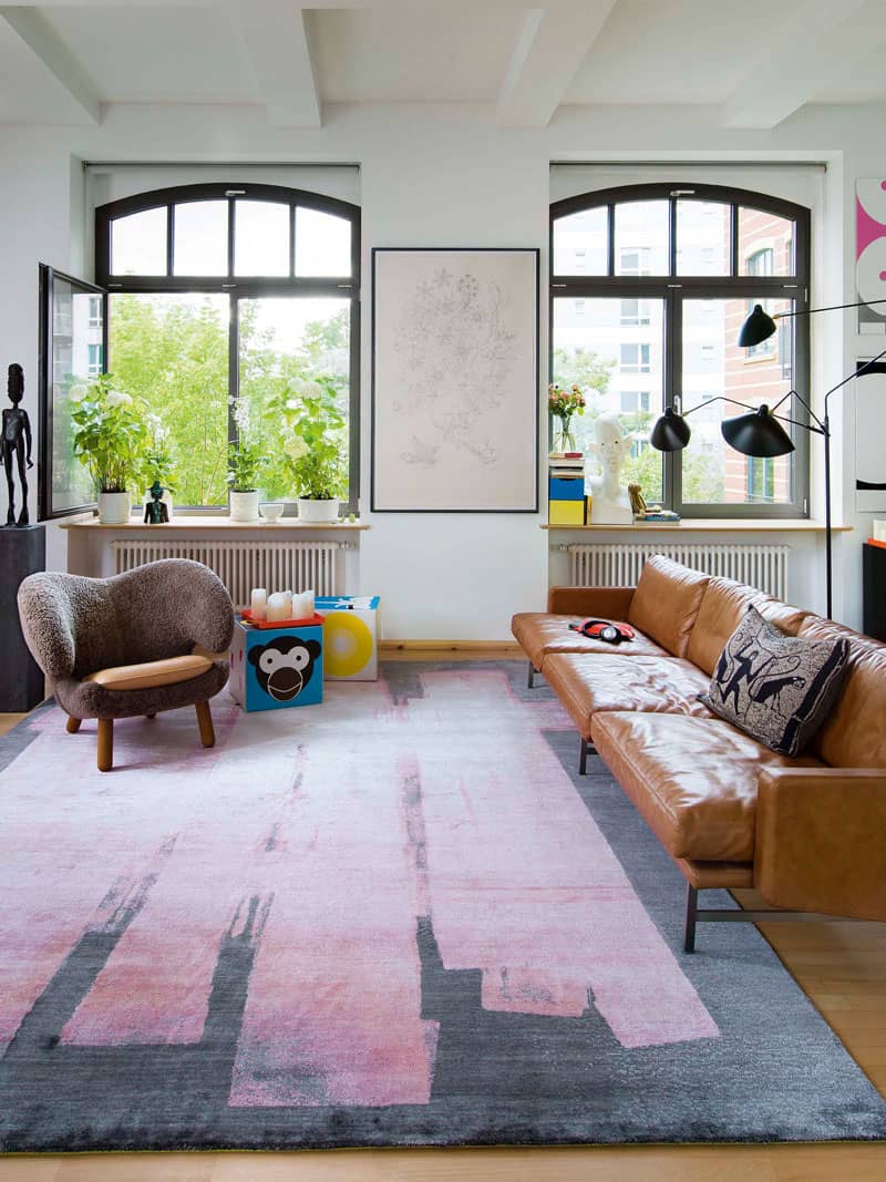 Tappeto Tessuto Esagono Rosa | Misura: 122 x 183 cm
