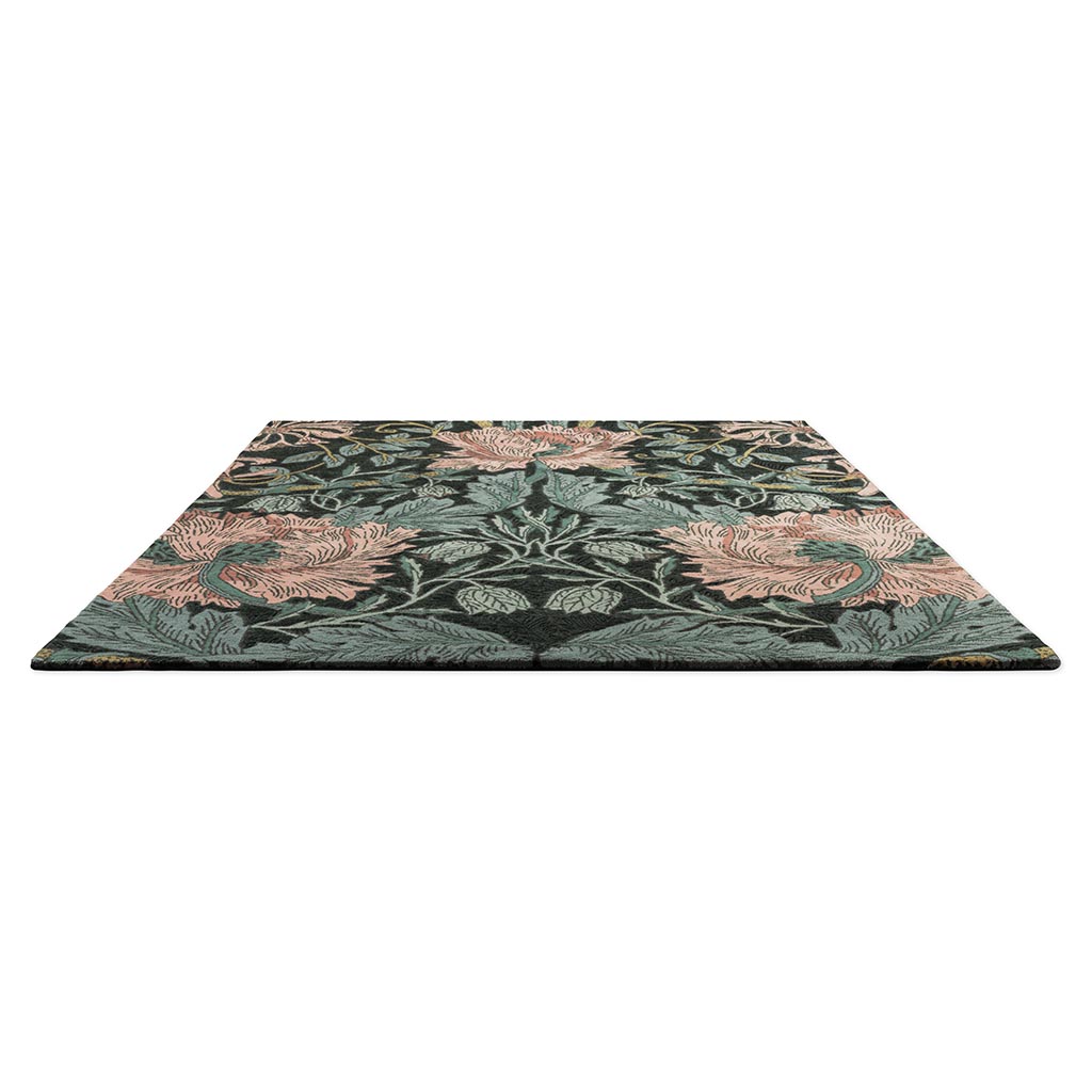 Honeysuckle & Tulip Teal Tappeto | Misura: 170 × 240 cm