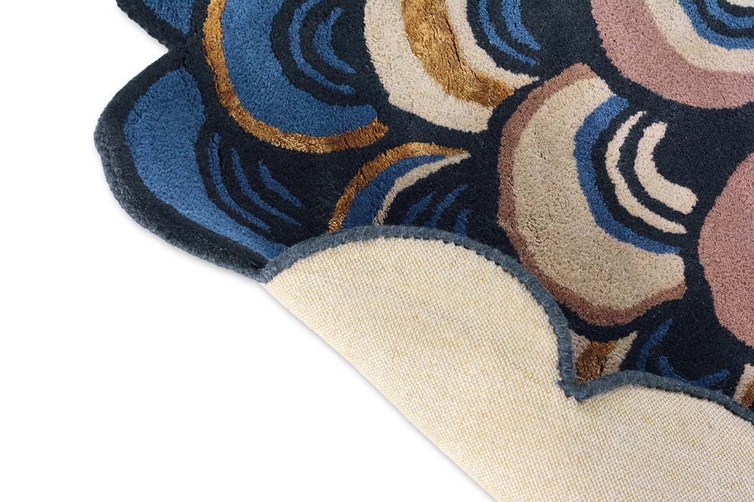 Tappeto Rotondo Masquerade Blu 160008