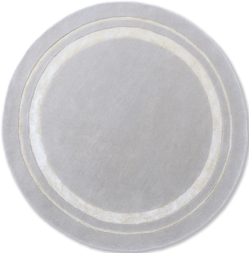 Tappeto Rotondo Redbrook-Argento