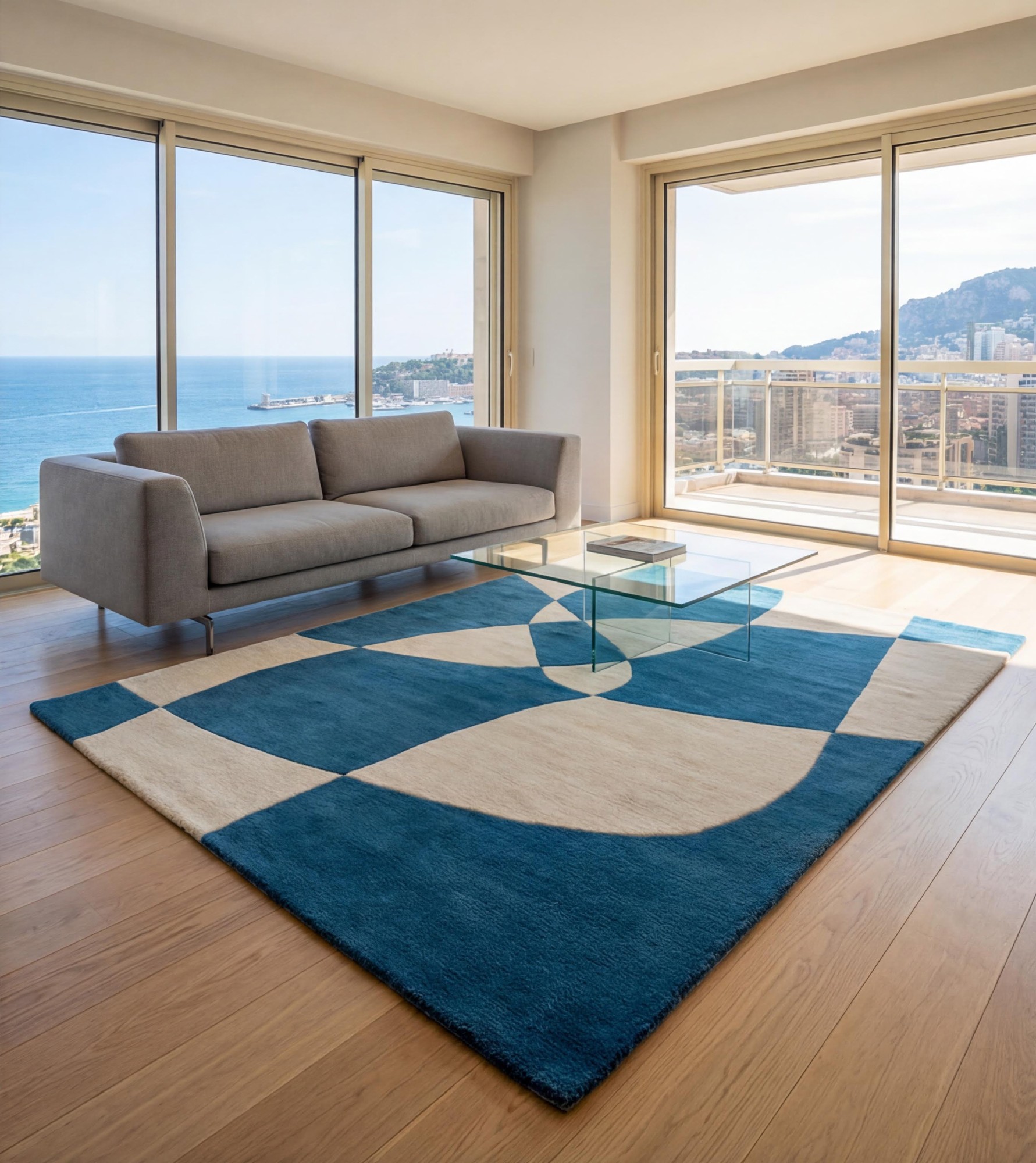 Tappeto Rotating Forms Blue