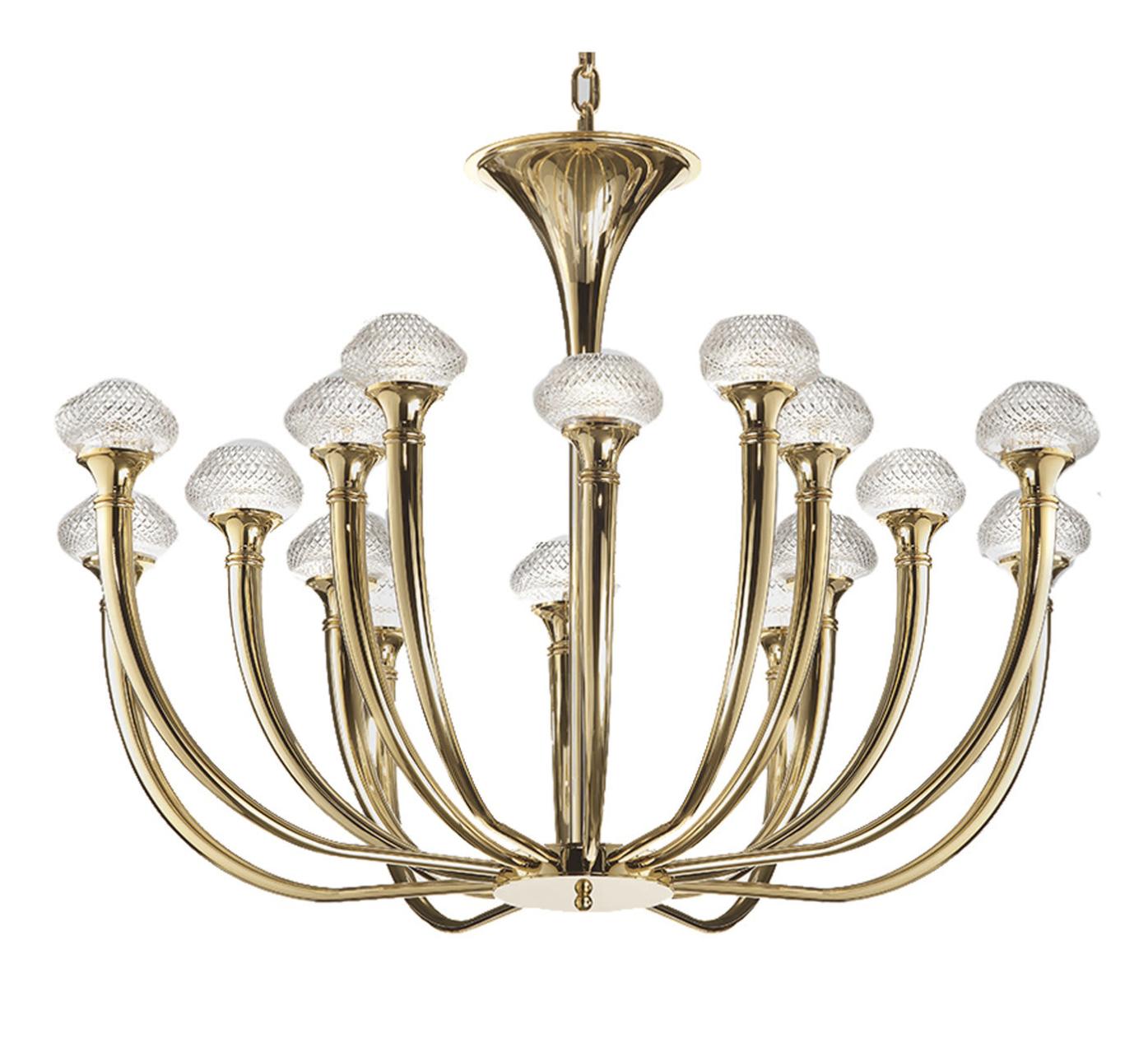 Lampadario in Oro Lucido
