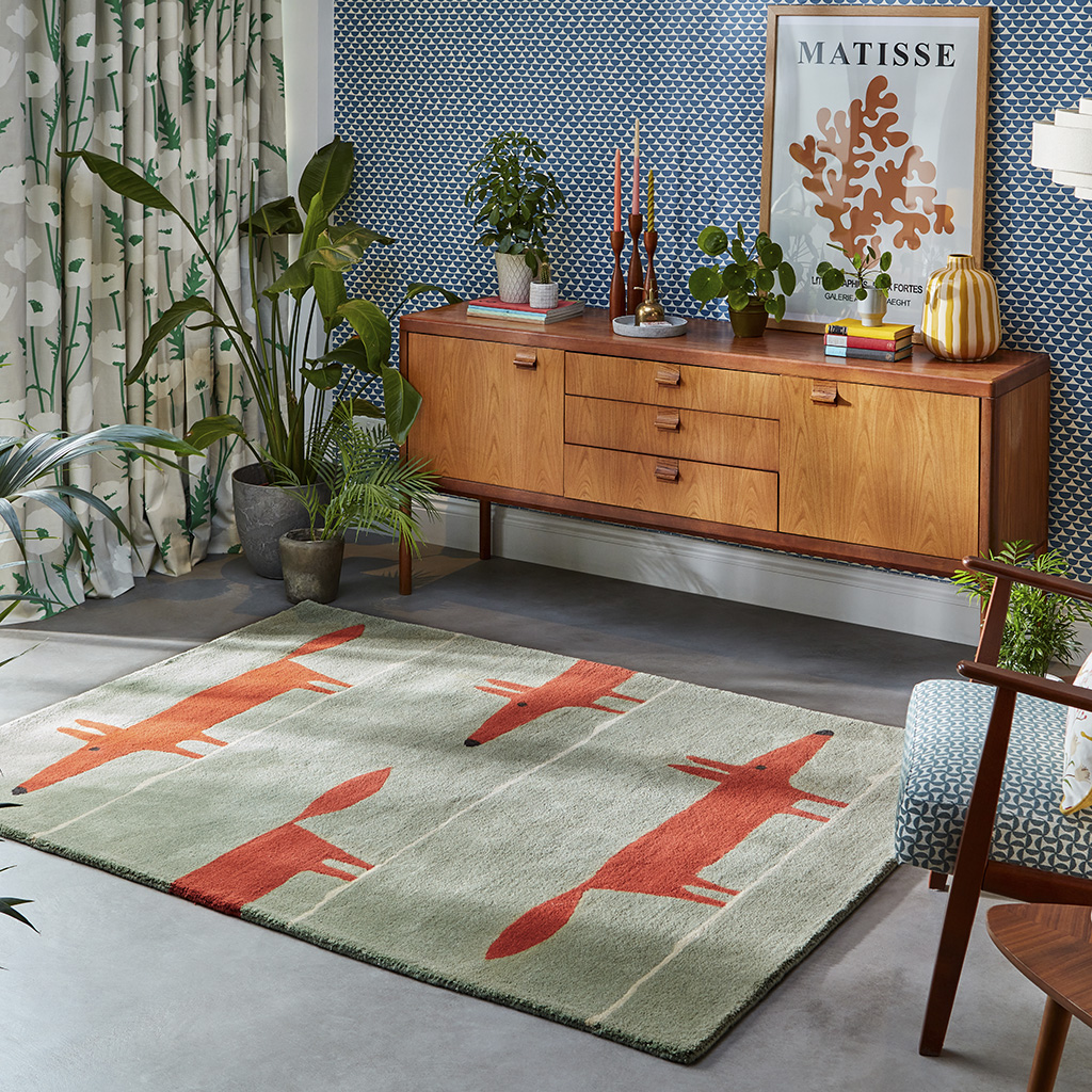Tappeto Mr. Fox Mint/Poppy | Misura: 120 x 180 cm