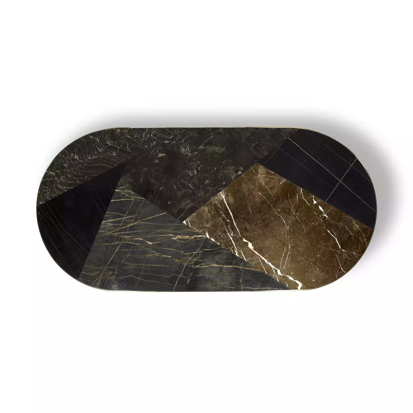 Decovita Tavolo da Pranzo Granito Nero & Oro