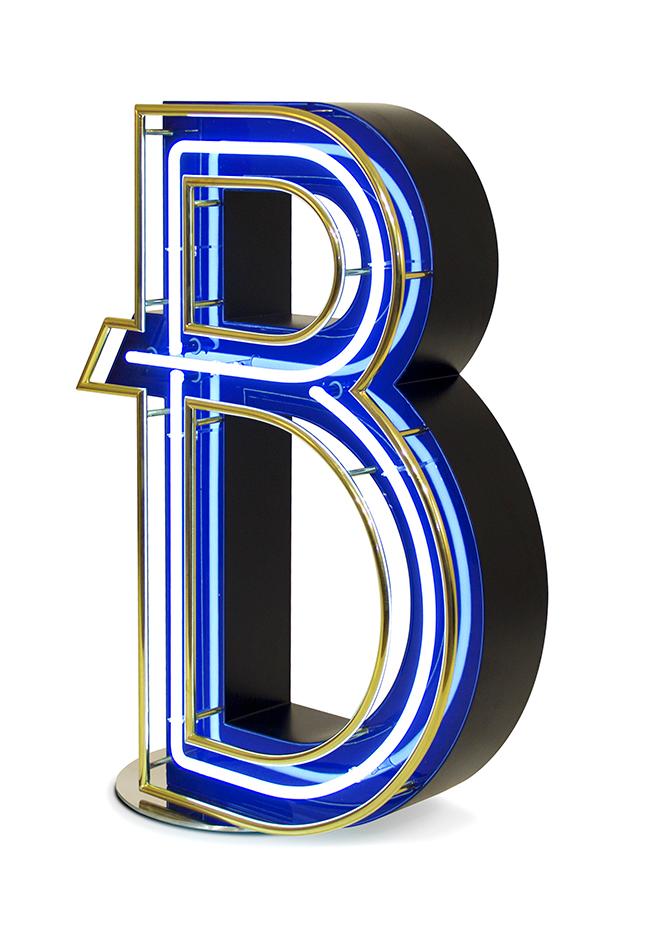 Lettera Luminosa Bold B
