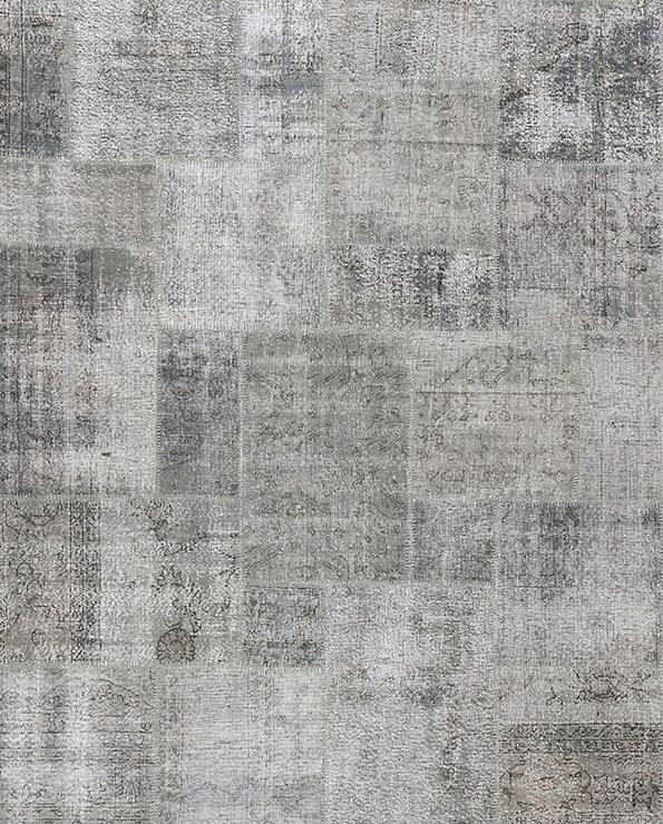 Tappeto Patchwork Grigio Chiaro