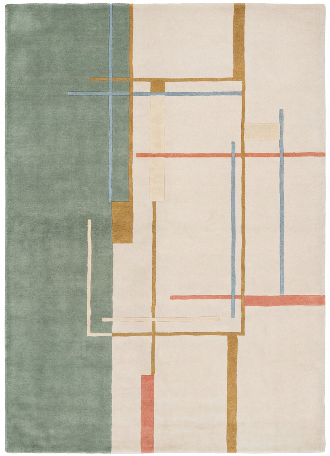 Tappeto Linear Atlas Green