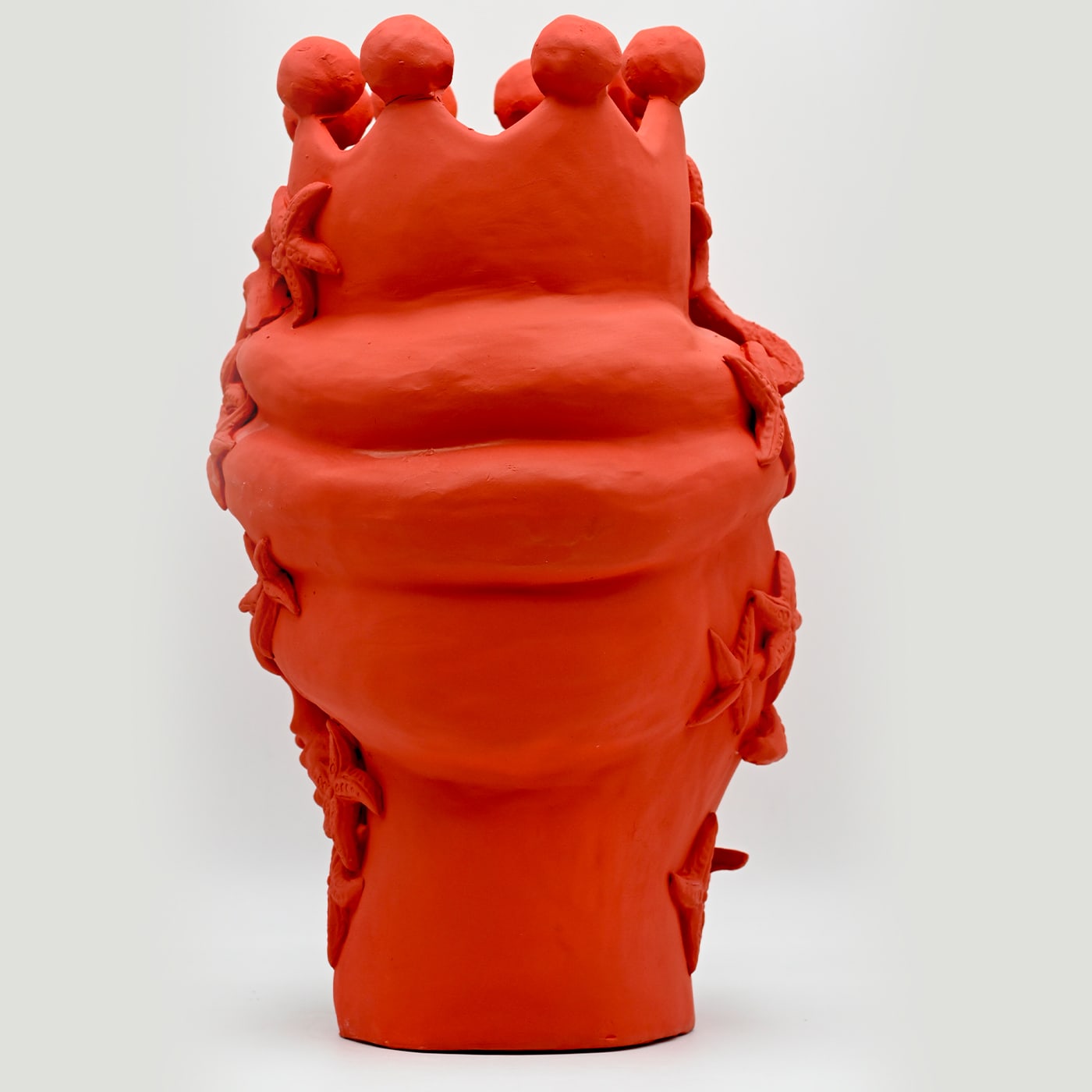 Testa di Moro Rossa Artigianale Scultura