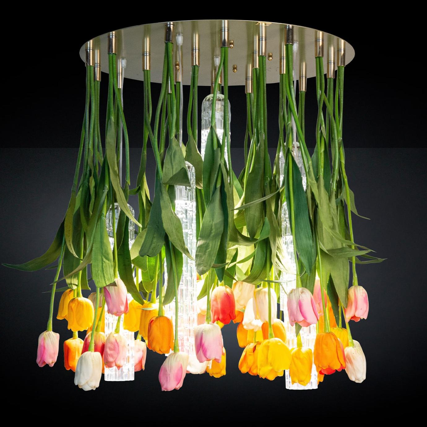 Lampadario Rotondo Tulip