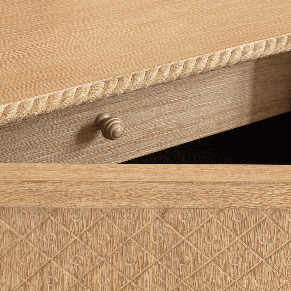 Credenza York Venetian White Oak