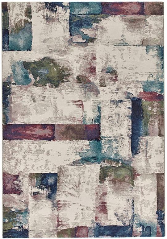 Tappeto Patchwork Multicolore Fatto a Macchina