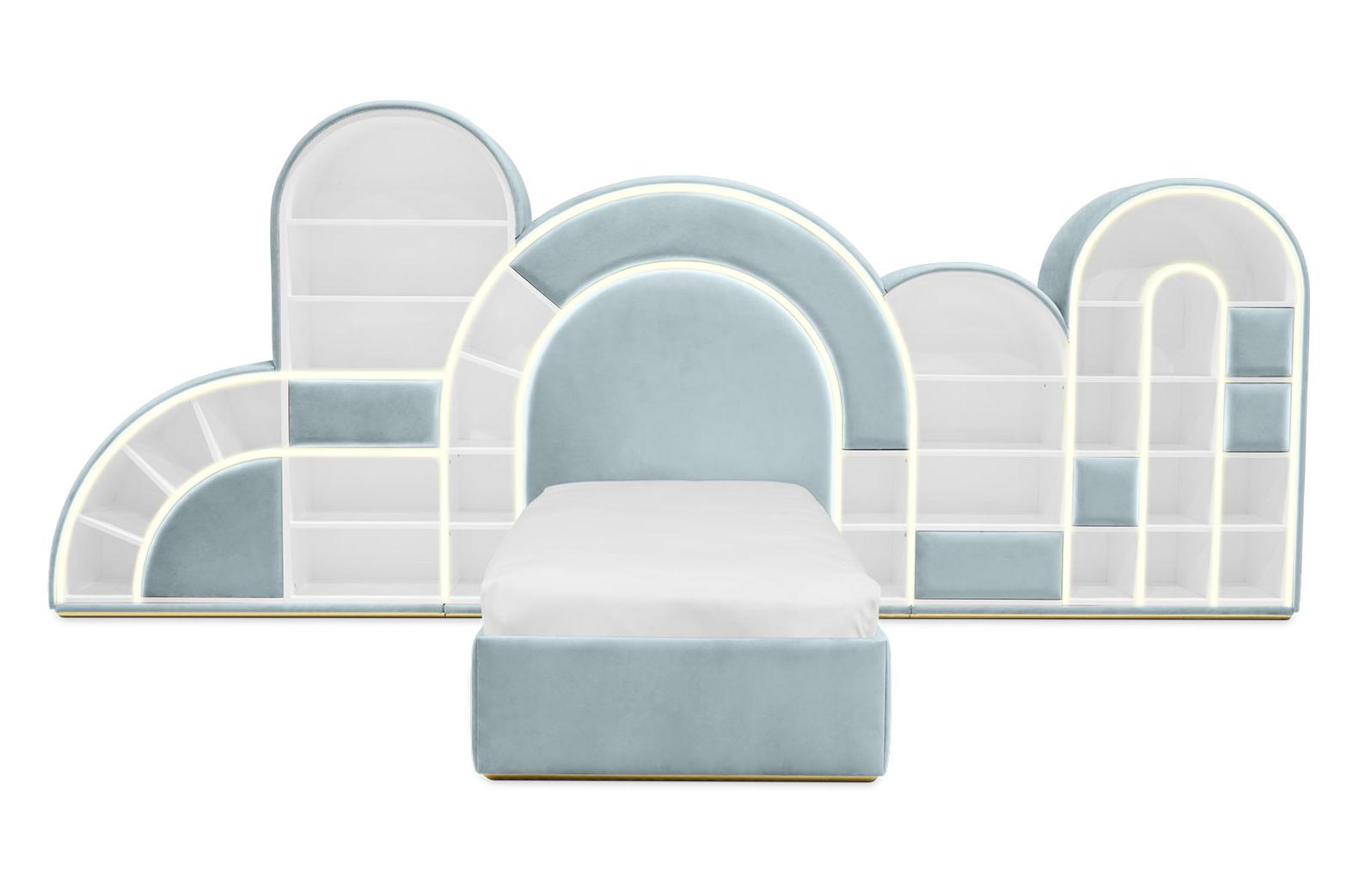 Letto Per Bambini Bubblegum Marshmallow Blue