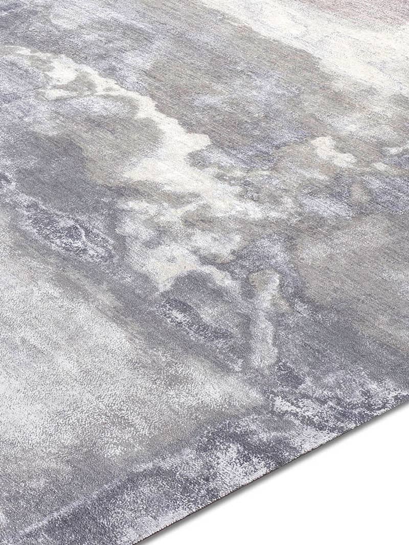 Tappeto Lusso Nuvole Grigio