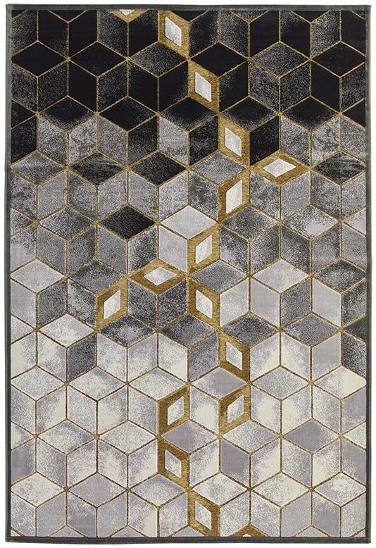 Tappeto Gabriel Geometrico Grigio