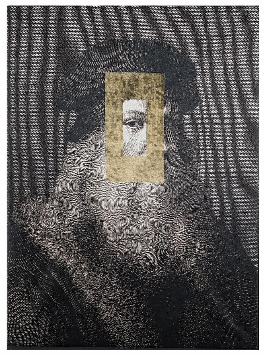 Pannello Decorativo Leonardo Portrait