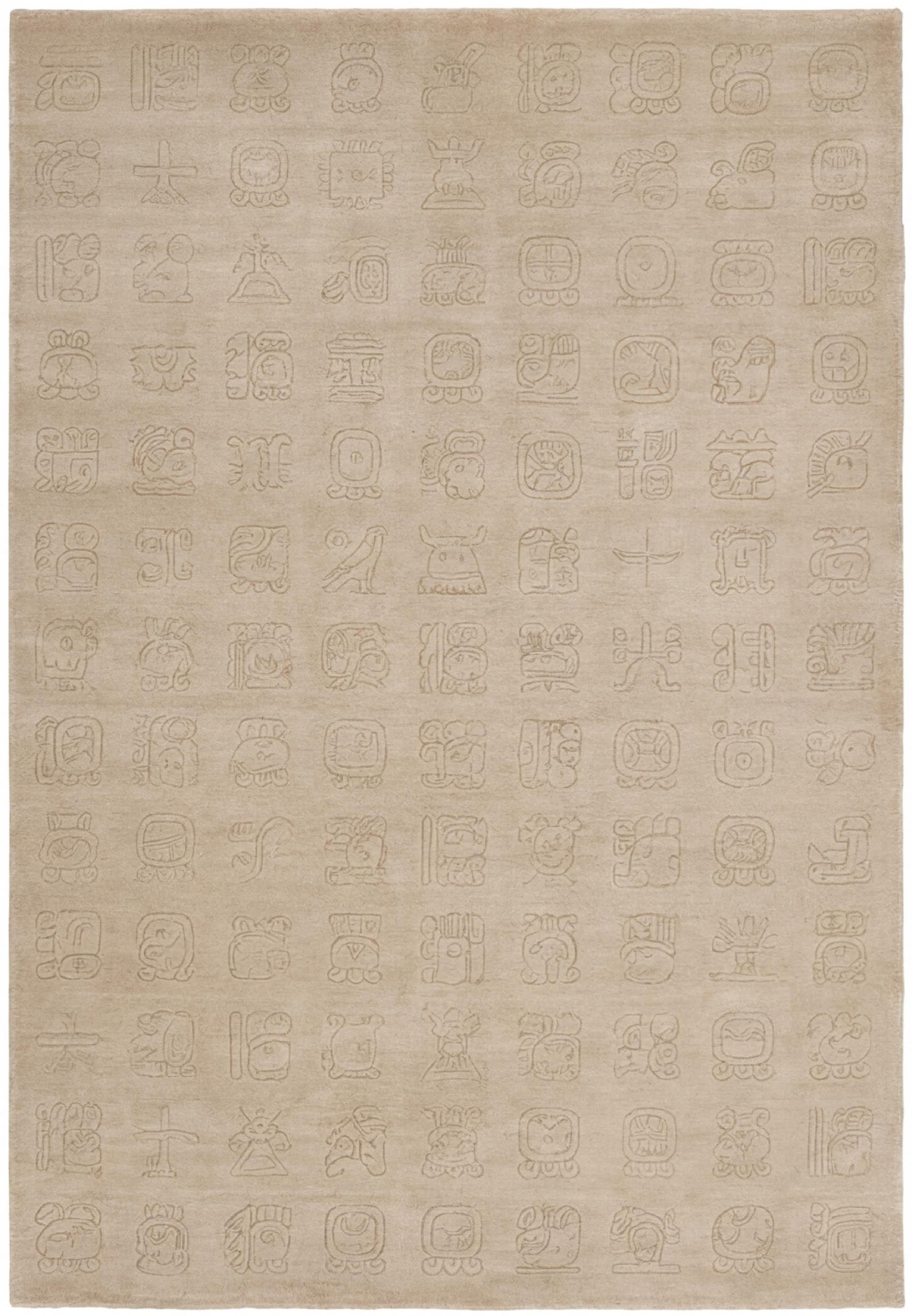 Tappeto Symbol Grid Beige