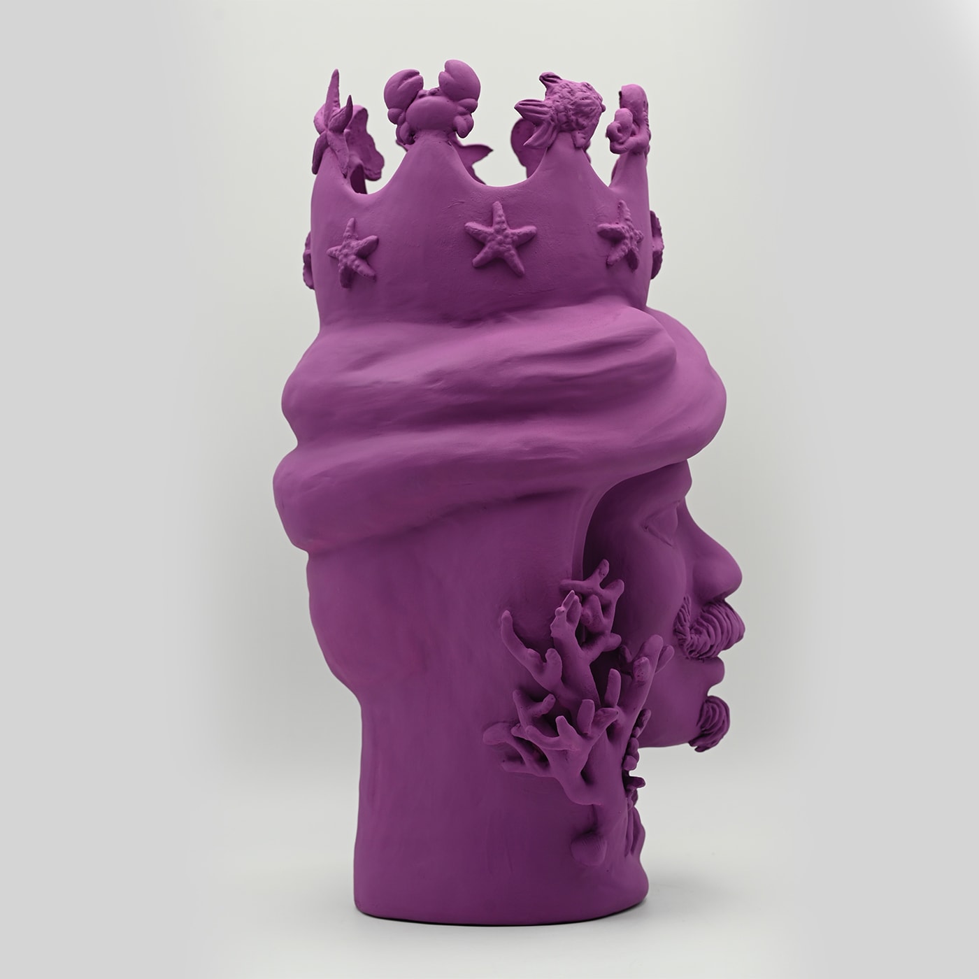 Testa di Moro Viola Scultura