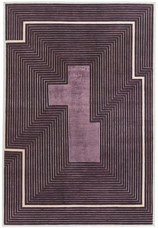 Tappeto Viola Cornice
