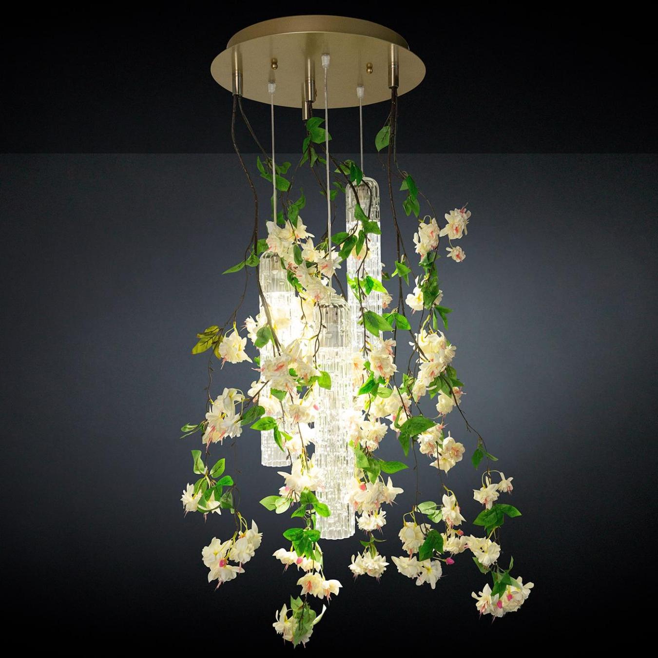 Lampadario Piccolo White Cascade