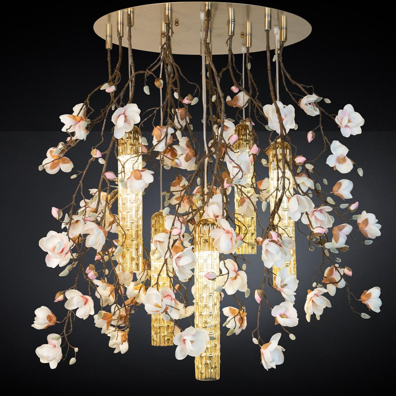 Lampadario Magnolia Bianco