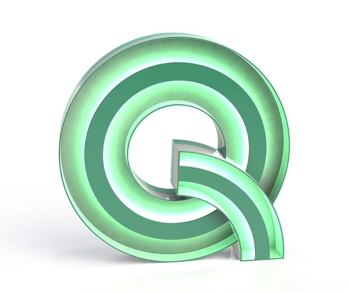 Lettera Luminosa Quirky Q