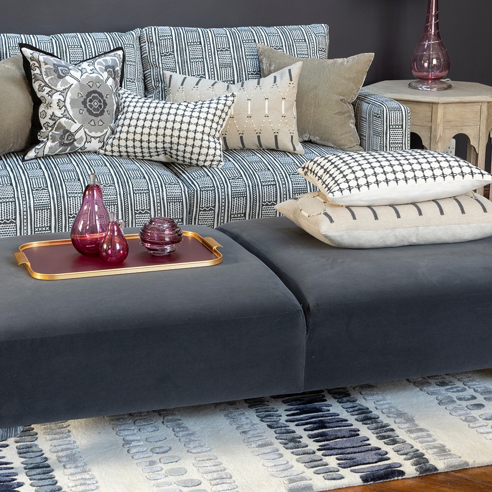 Cuscino Maliana Noir 50 × 35