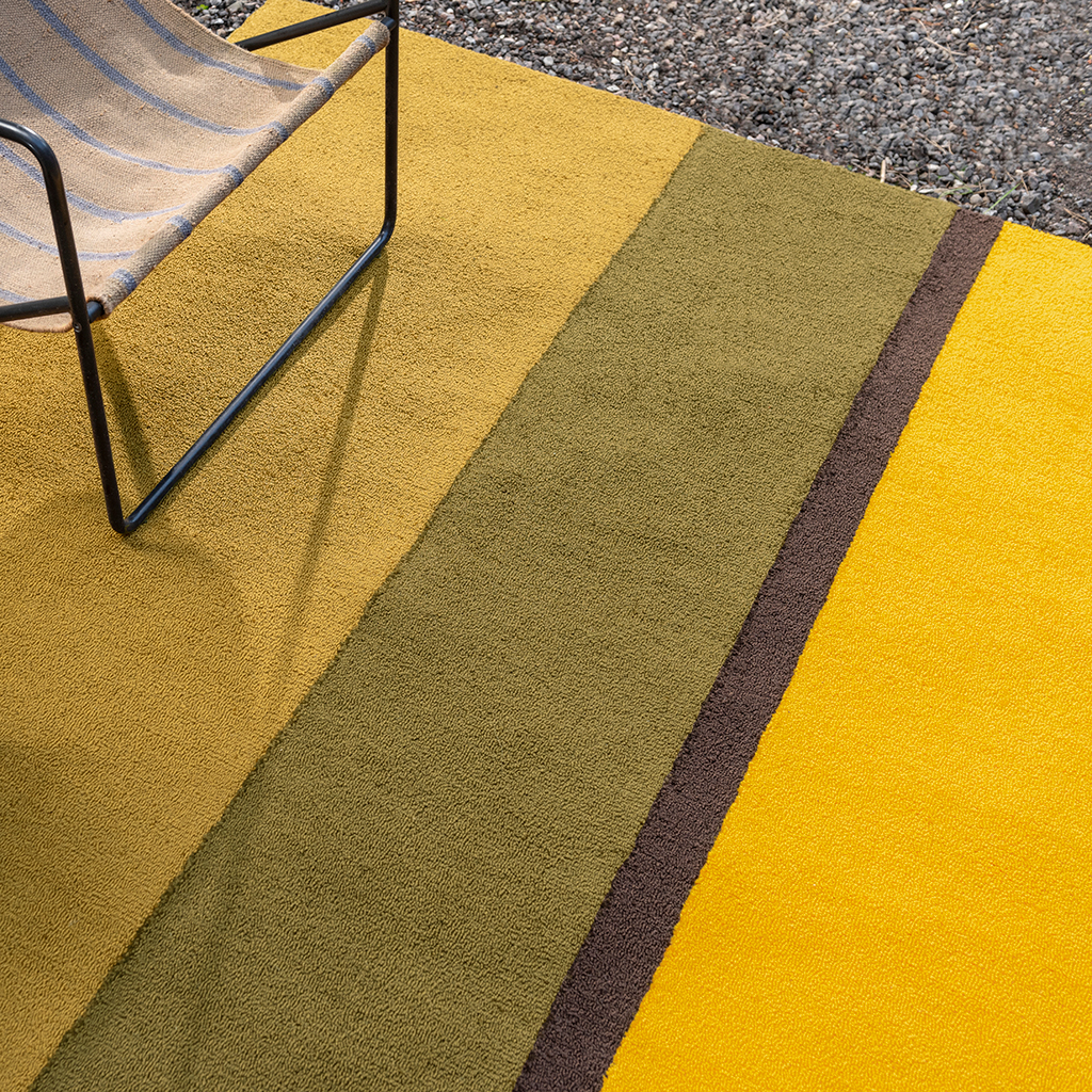 Tappeto Habitat Festival Stripe Giallo Per Esterni