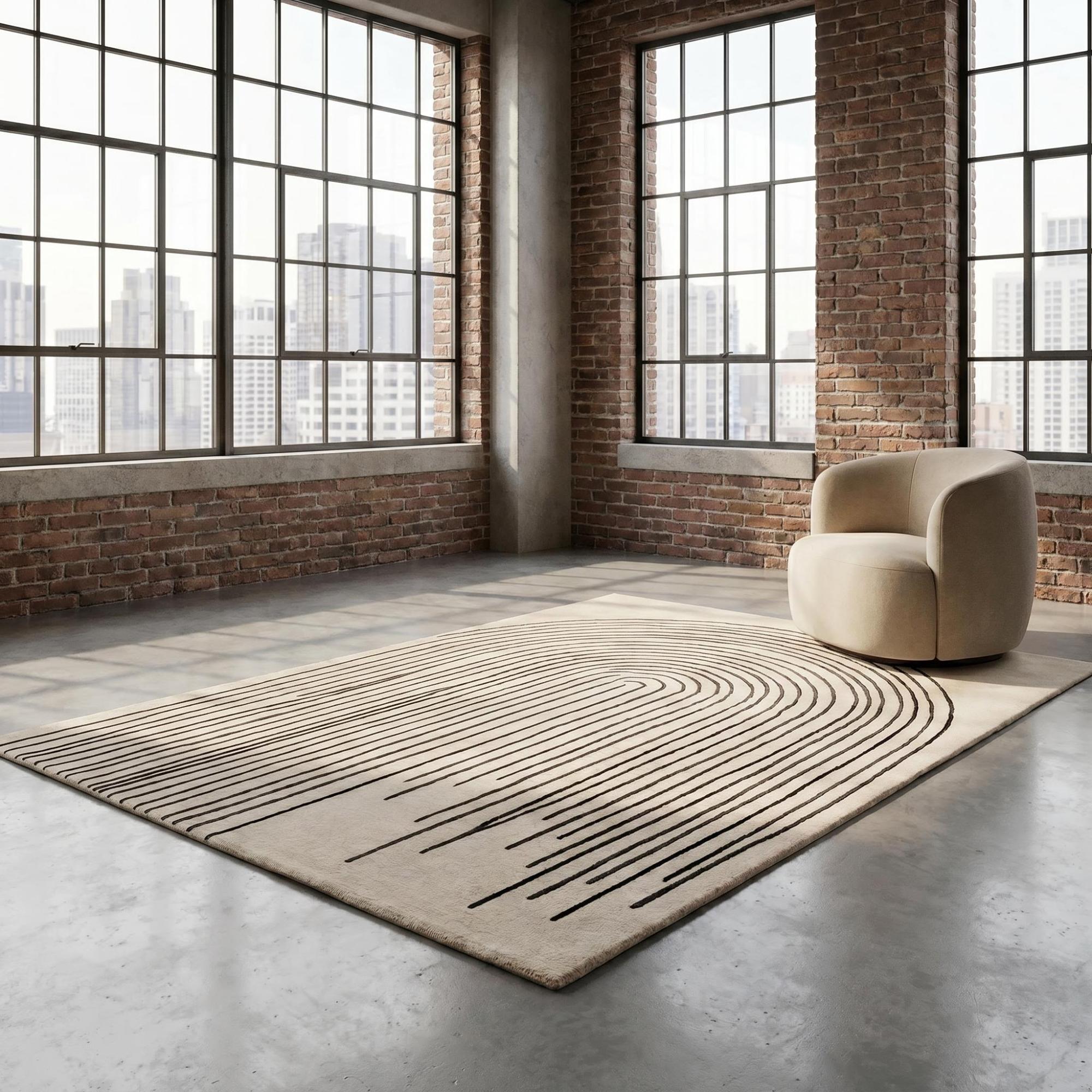 Tappeto Arcade Lines Ivory