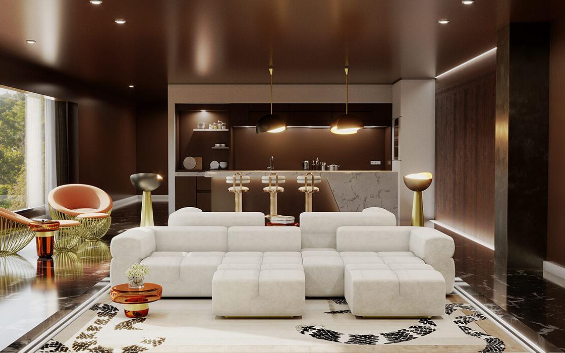 Sgabello da Bar Semiluna Keira - 2