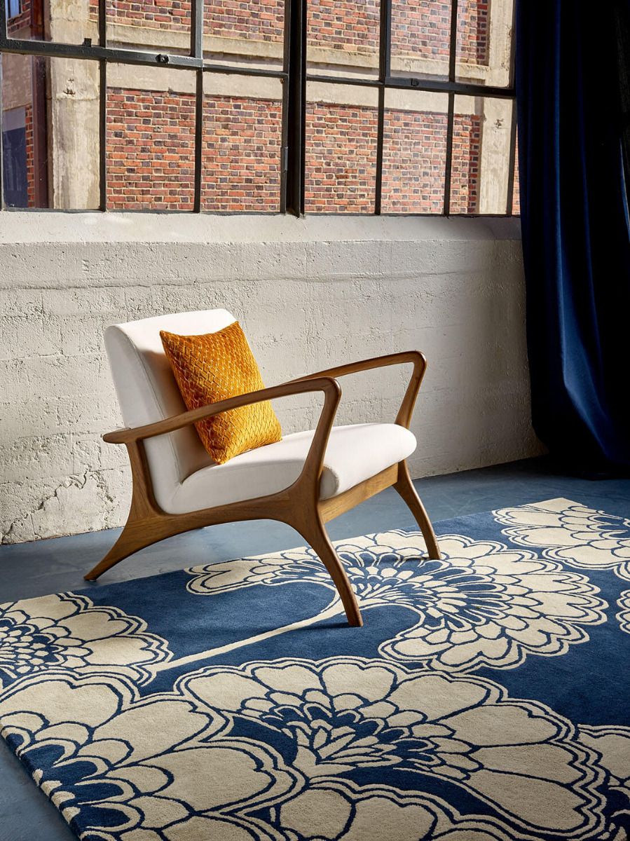 Tappeto Floreale Giapponese Mezzanotte 39708 | Misura: 250 x 350 cm