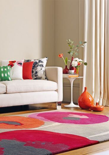Tappeto Poppies Red