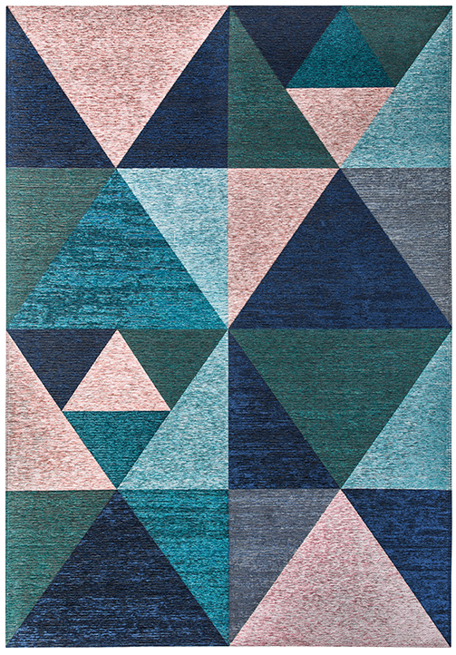 Tappeto Deco Geometrico Multicolore