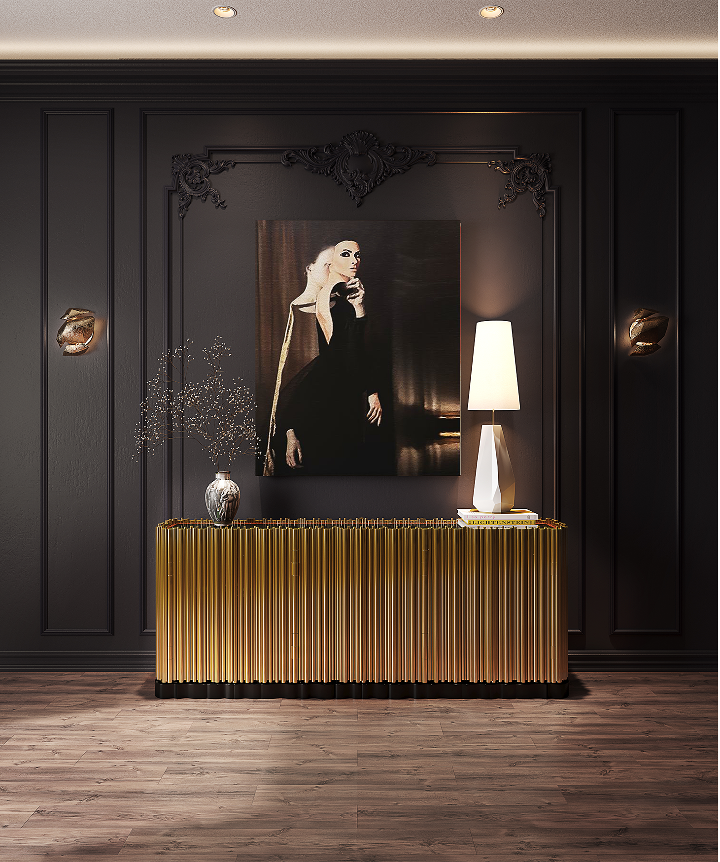 Credenza Premium Dorata Harmony