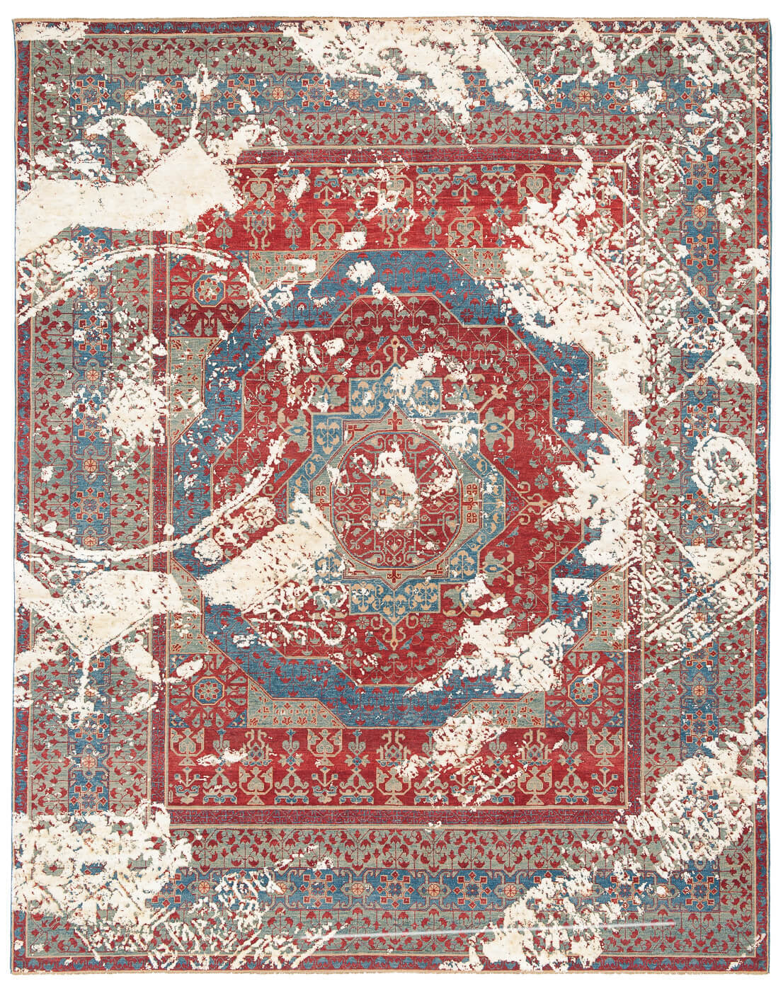 Tappeto Mamluk Malena Rosso Seta Naturale