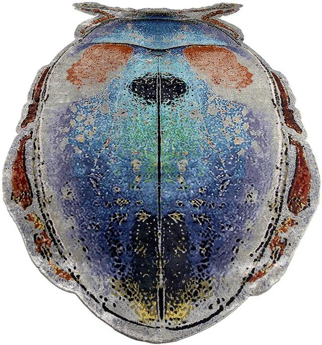 Tappeto Scarab Annodato a Mano