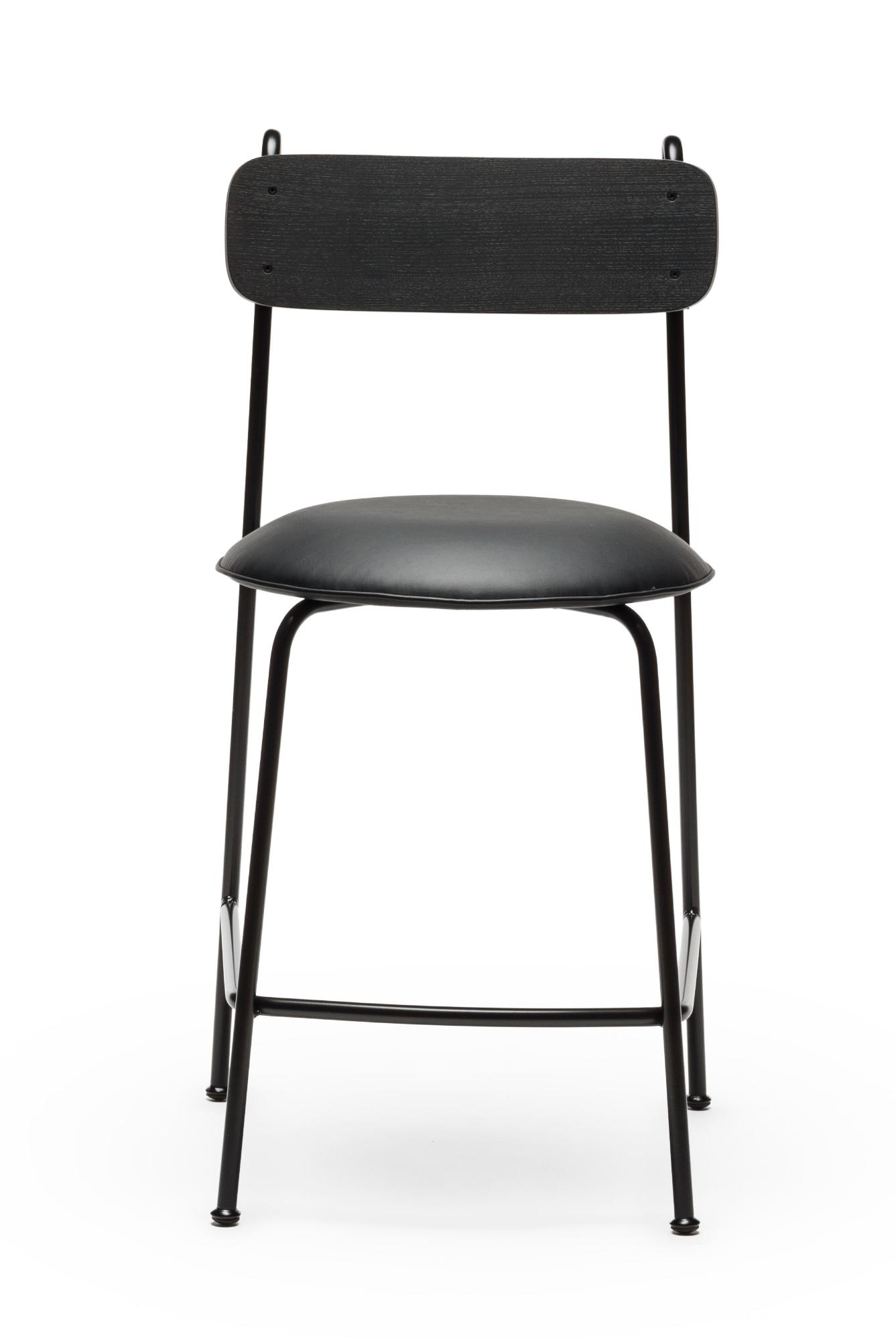 Sgabello da Bar Lena SG-65 Nero