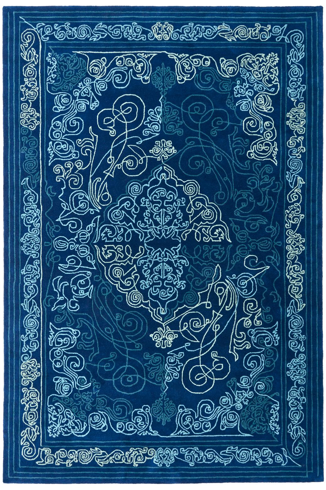 Tappeto One-Stroke Blu
