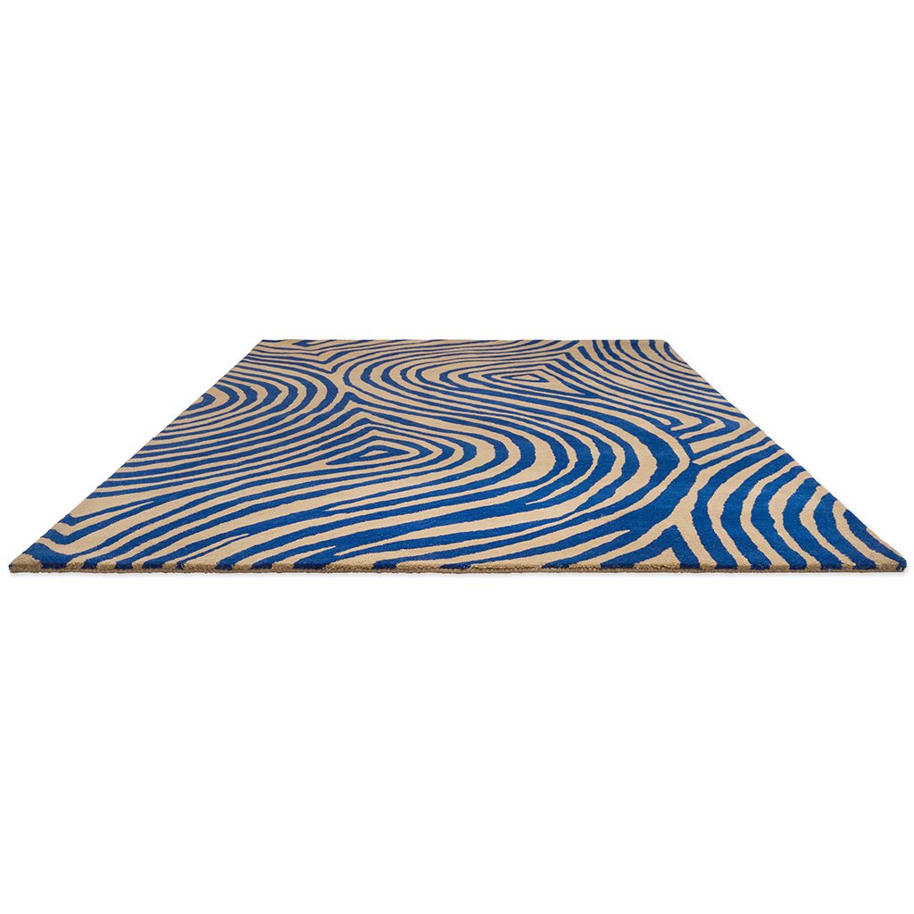 Tappeto Decor Groove Blu Elettrico