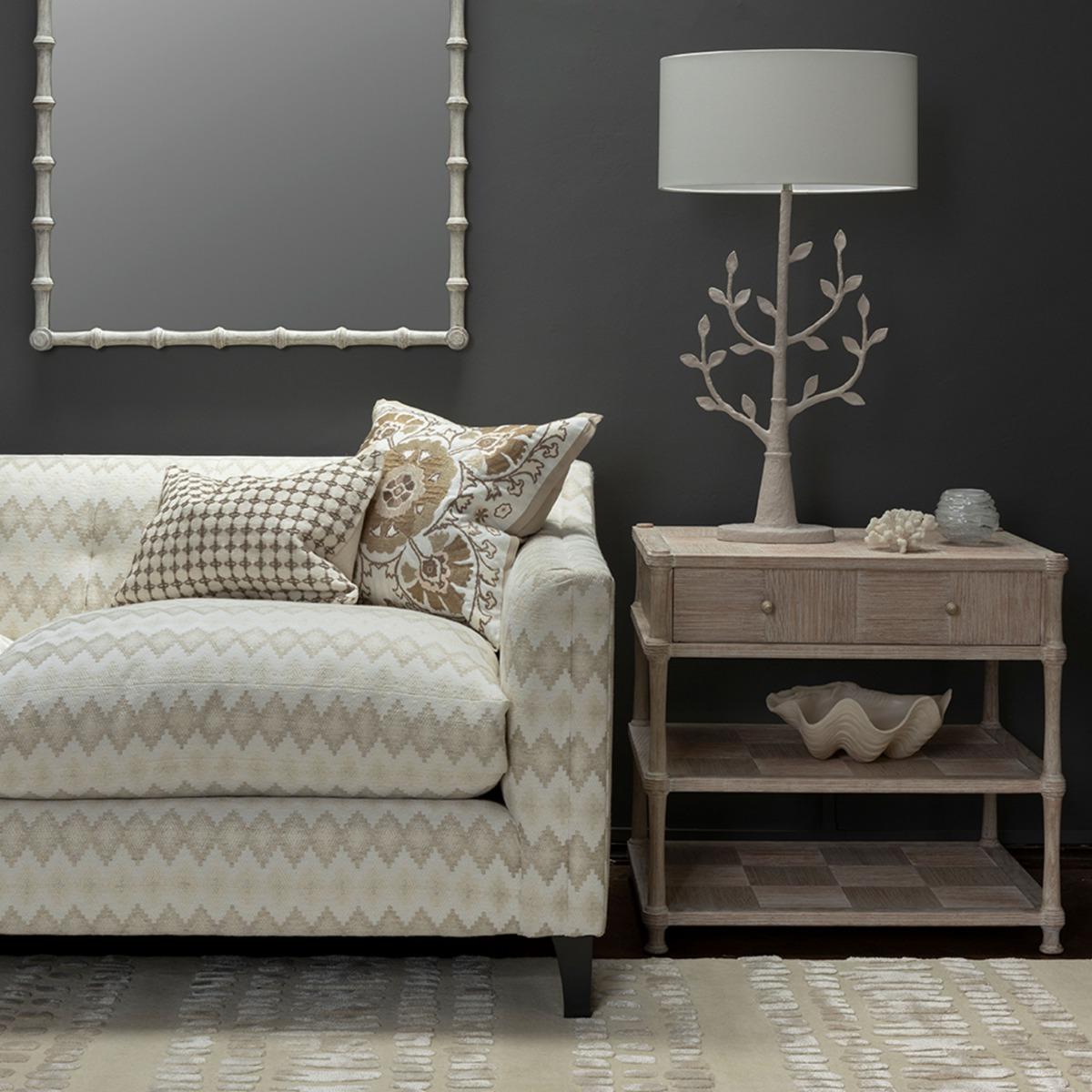 Tavolino laterale con cassetto Bywater Washed Acacia