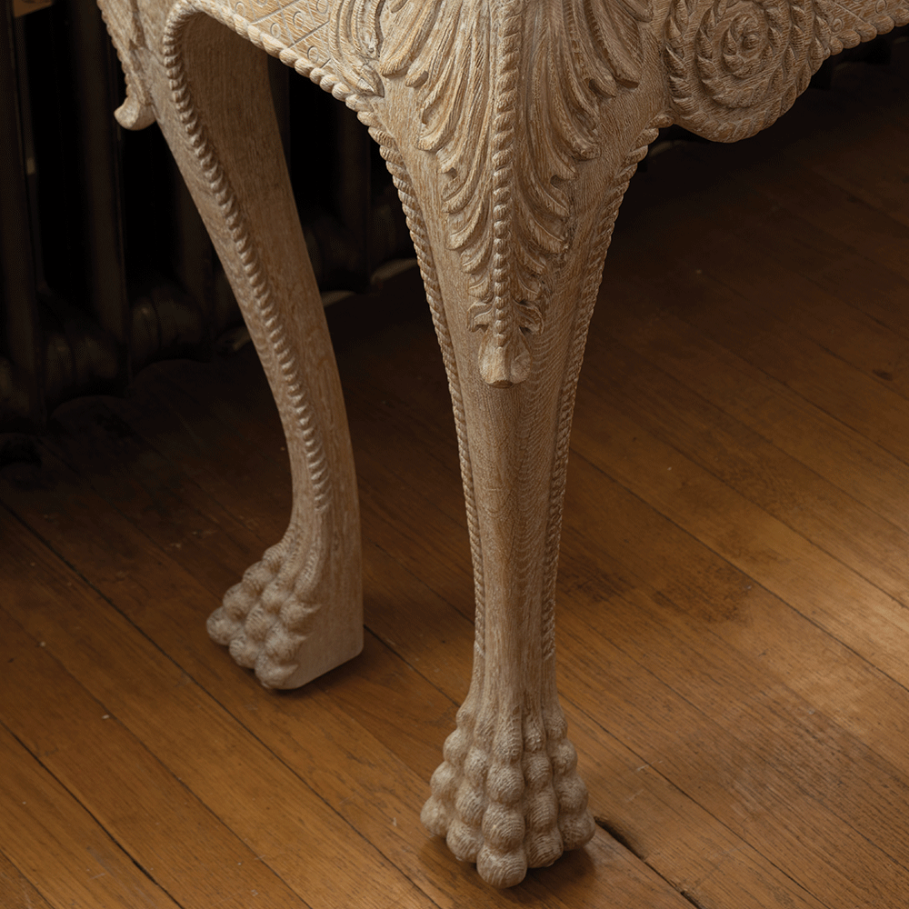 Mini console York Venetian White Oak