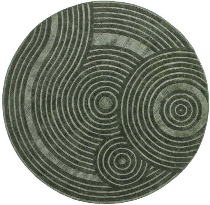 Tappeto Designer Moderno Verde | Misura: 200 x 200 cm