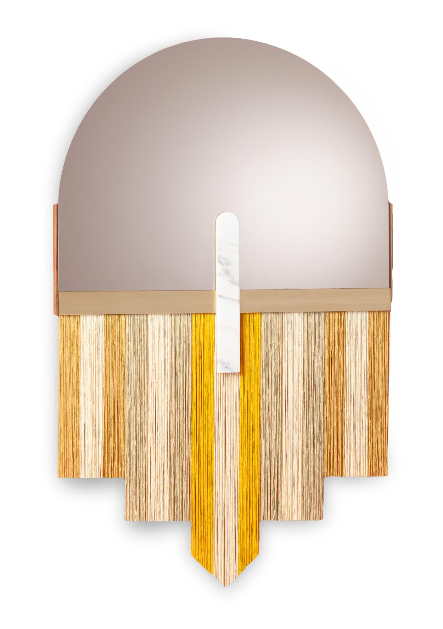 Specchio decorativo da parete Souk Yellow