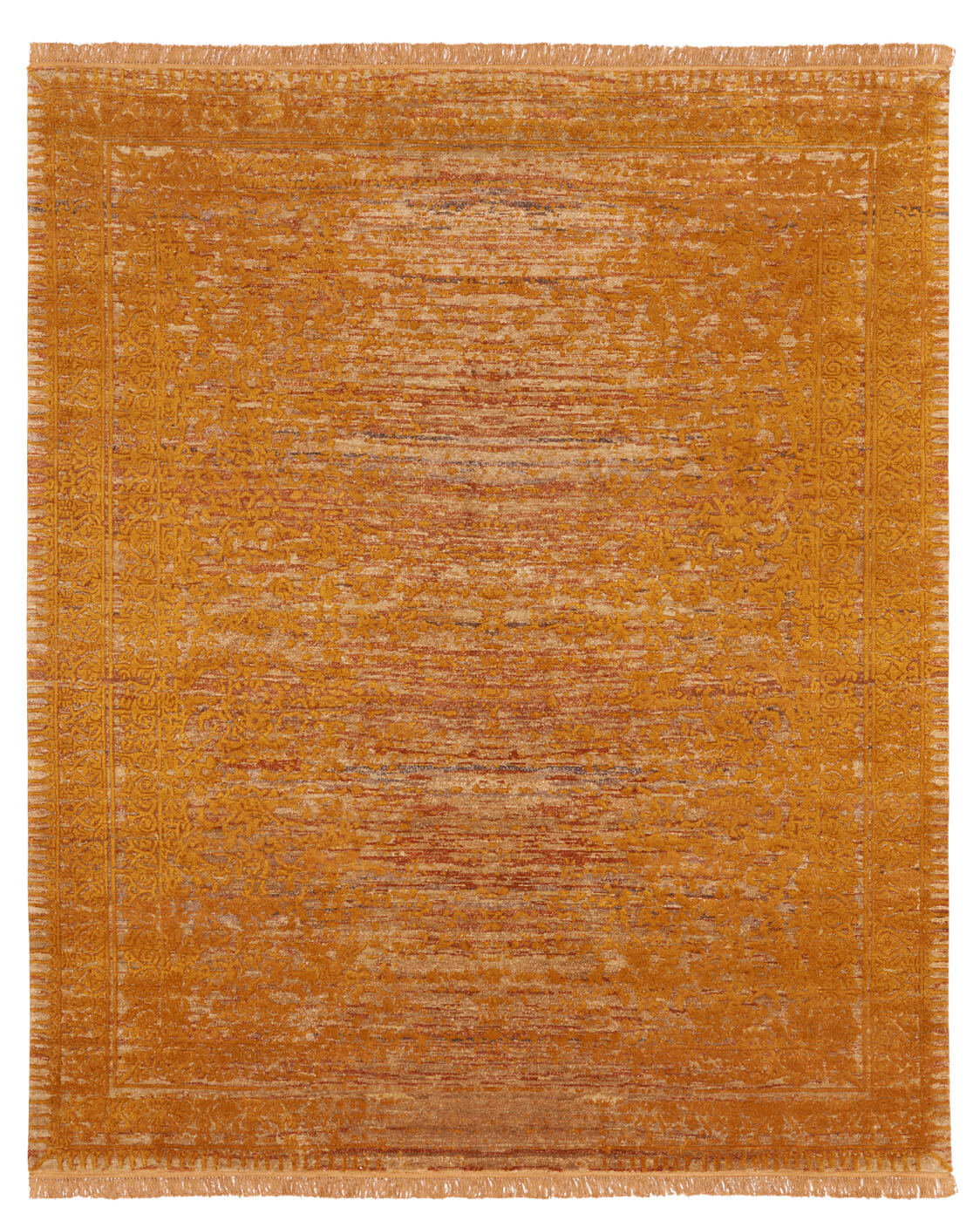 Tappeto Ferrara Radi Stomped Reverse Marrone Oro | Misura: 250 x 300 cm