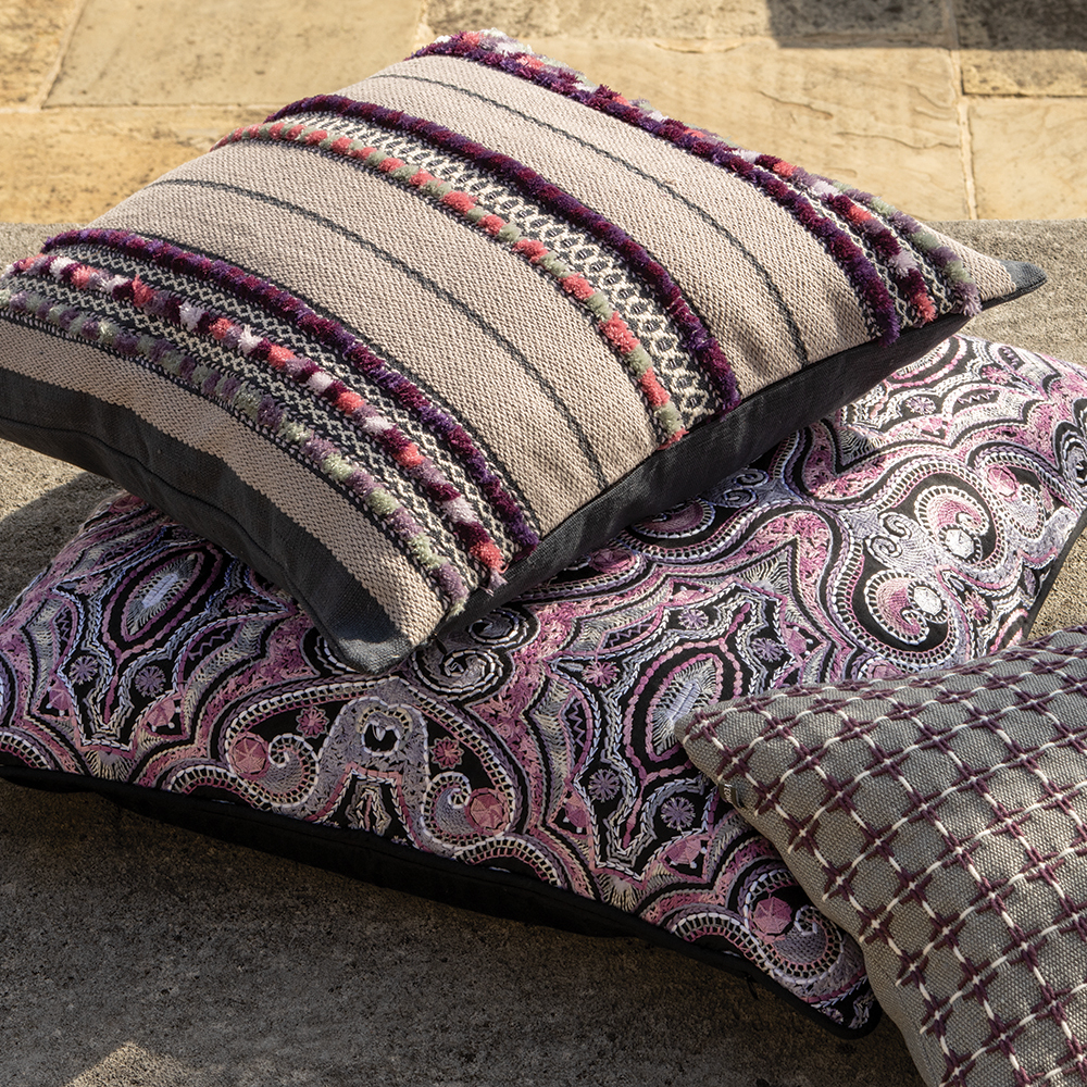 Cuscino Mangala Aubergine 50 × 50